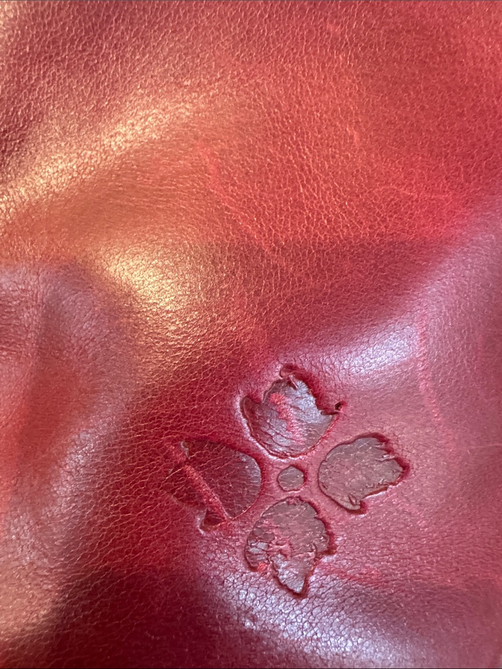Patricia Nash Red Leather Crossbody Bag with Buckle Strap - Picture 13 of 13